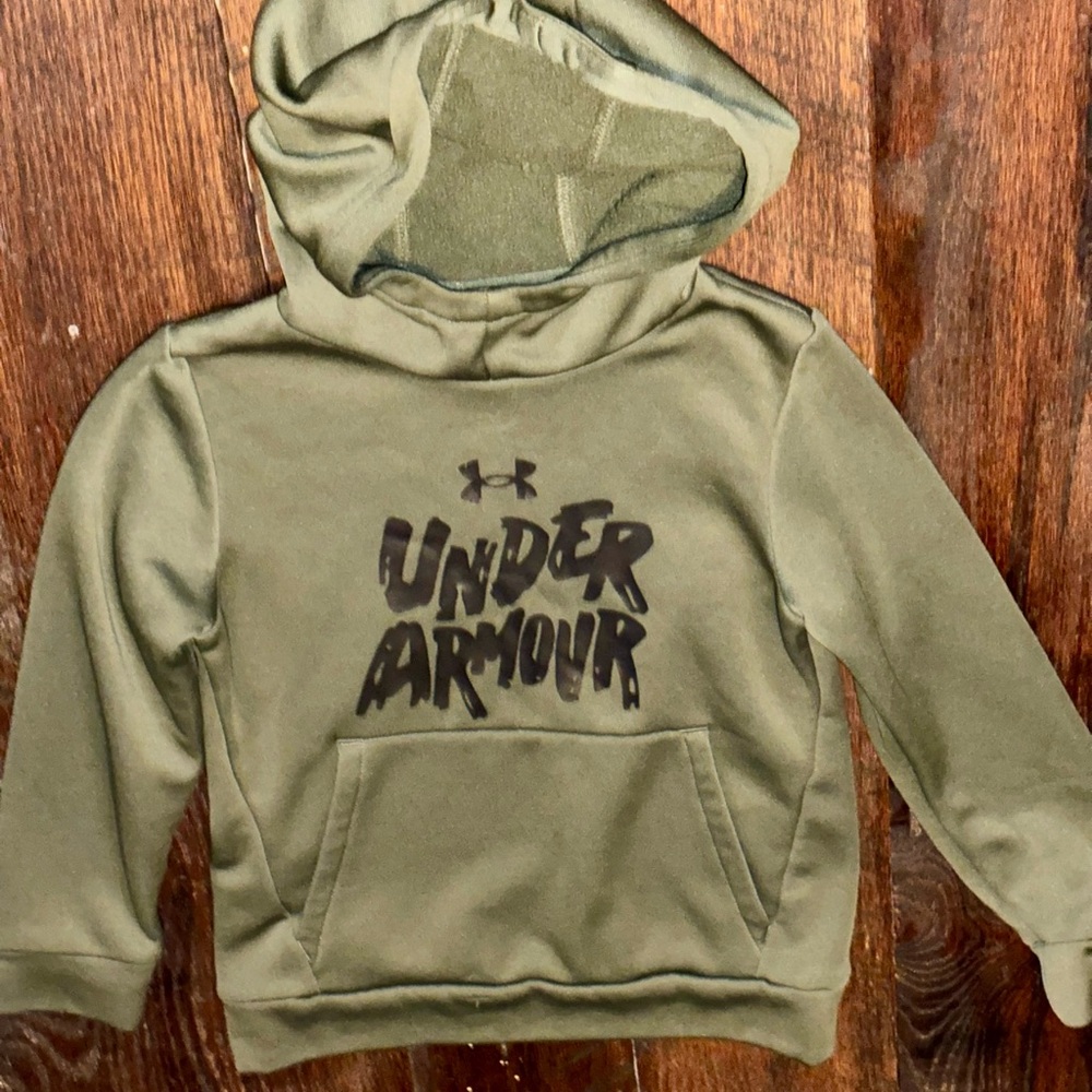 Under Armour Kids Olive Hoodie Size YXS